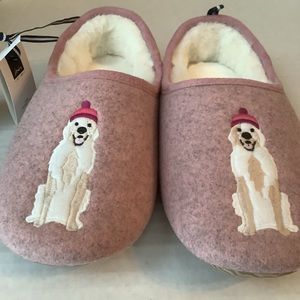 Joules Slippet Slippers Golden Retriever Pink Medium US 7-8 Pink New